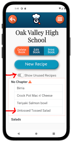 Shared contributor recipes added into your cookbook project